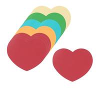 sourcing map 100Pcs Heart Cutouts Paper 2.5x3 Inch Heart-Shape Cards for Valentines Day Craft Art Project Home Decorations Bulletin Board Multicolor