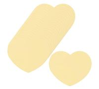 sourcing map 100Pcs Heart Cutouts Paper 2.5x3 Inch Heart-Shape Cards for Valentines Day DIY Craft Art Project Home Decorations Bulletin Board Light Yellow