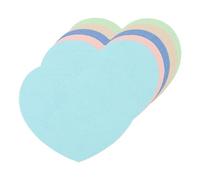 sourcing map 100PCS Heart Paper Cutouts 2.5 Inch Assorted Color Heart Shaped Cut Outs for Valentine's Day Classroom Bulletin Board DIY Craft（Blue Green Pink Beige Dark Blue)