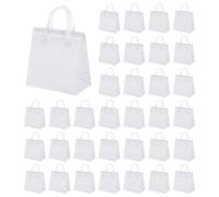 sourcing map 100pcs Insulated Take Out Bags, 9.4" x 5.9" x 10.2" Insulated Take Away Bags Thermal Disposable Lunch Bags Disposable Cooler Bags for Hot Cold Food Catering Grocery Picnic White