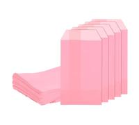 sourcing map 100Pcs Kraft Paper Treat Bags, 6" x 4" Greaseproof Candy Bags Flat Favor Small Gift for Bakery Cookies Dessert Chocolate Soap Wedding Party Favor, Pink
