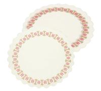 sourcing map 100pcs Lace Paper Doilies, 7.08 Inch Round Paper Placemats, Flower Decorative Lace Doilies for Cakes Desserts Crafts Wedding, Christmas Table Decoration, White