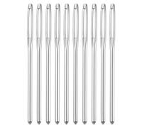 sourcing map 100Pcs Large Eye Needles, 2.36" 2mm High Carbon Iron Embroidery Thread Needle Sewing Blunt Needle Knitting Needles for Hand Sewing Art Crafts, Silver