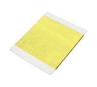 sourcing map 100pcs Leaf Sheets, 5.5" x 5.5" Metallic Foil Leaf Paper for DIY Crafts, Furniture, Nails, Paintings Decoration Green Yellow