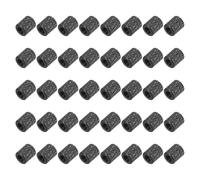 sourcing map 100Pcs M3 x 6mm Aluminum Knurled Spacer Standoff, Round Coupling Nut Bolt Connector Nut Sleeve Stud Rod Fastener for RC Drone Quadcopter FPV Drone DIY Parts (Black, 5mm OD)