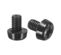 sourcing map 100Pcs M3x4mm Threaded Nylon Phillips Cross Pan Head Machine Screws Bolts Black