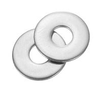sourcing map 100Pcs M4 Flat Washer, 304 Stainless steel 4.3mm ID x 12mm OD x 1mm Thick for Bolt Screw, Factories Repair, Kitchens, Shops, and Outdoor Construction, Silvery
