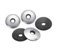 sourcing map 100Pcs M5.5 x 19mm Sealing Washers, Zinc-Plated Carbon Steel EPDM Bonded Neoprene Rubber Washers for Screws Bolts, Silver&Black
