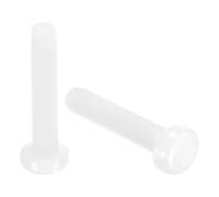 sourcing map 100Pcs M5x25mm Threaded Nylon Phillips Cross Pan Head Machine Screws Bolts White