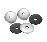 sourcing map 100Pcs M6.3 x 30mm Sealing Washers, 304 Stainless Steel EPDM Bonded Neoprene Rubber Washers for Screws Bolts, Silver&Black