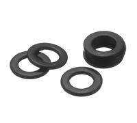 sourcing map 100Pcs M6 304 Stainless Steel Flat Washers, ID 6mm, OD 12mm, Thickness 1.2mm Round Metal Washers for Screws Bolts, Outdoor Construction, Black