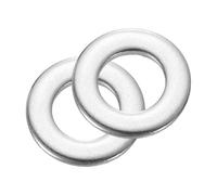 sourcing map 100Pcs M6 Flat Washer, 304 Stainless steel 6.4mm ID x 12mm OD x 1.6mm Thick for Bolt Screw, Factories Repair, Kitchens, Shops, and Outdoor Construction, Silvery