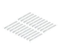 sourcing map 100Pcs M7x85mm Hex Socket Countersunk Head Self Tapping Connecting Screws Carbon Steel Furniture Confirmat Screw, Silver