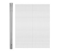 sourcing map 100pcs Metal Kebob Skewers 40cm x 2.8cm Stainless Steel Round Sticks Reusable BBQ Barbecue Skewers Outdoor Grill Stick with Tube Storage for Meat Shrimp Fruit Vegetables