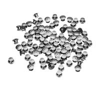 sourcing map 100pcs Metal Pin Backs Spring Loaded Pin Keepers Locking Pin Keepers Locking Clasp for Brooch Tie Hat Badge, Black