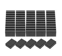 sourcing map 100pcs Mini Nail Buffers, 100/180 Grit Nail Sanding Blocks, Bulk Nail Buffing Polishing Blocks Professional Nail Polisher Set for Acrylic and Natural Nails, Black