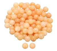 sourcing map 100pcs Natural Stone Beads 10mm Yellow Aventurine Round Gemstone Stone Loose Beading Real Genuine Smooth Balls Bead for Jewelry Making Bracelets Necklace Earrings DIY