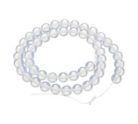 sourcing map 100pcs Natural Stone Beads 6mm Opal Round Gemstone Stone Loose Beading Real Genuine Smooth Balls Bead for Jewelry Making Bracelets Necklace Earrings DIY
