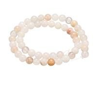 sourcing map 100pcs Natural Stone Beads 6mm Pink Aventurine Round Gemstone Stone Loose Beading Real Genuine Smooth Balls Bead for Jewelry Making Bracelets Necklace Earrings DIY