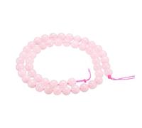 sourcing map 100pcs Natural Stone Beads 6mm Pink Rose Quartz Round Gemstone Stone Loose Beading Real Genuine Smooth Balls Bead for Jewelry Making Bracelets Necklace Earrings DIY