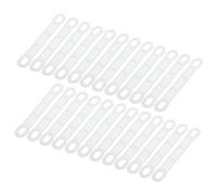 sourcing map 100Pcs Non-Slip Hanger Grips Silicone Adhesive Clothes Hanger Strips for Wood Plastic Hangers, Clear (3.94" x 0.47")
