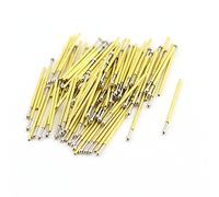 sourcing map 100Pcs P50-E2 Dia 0.68mm Length 16.55mm 75g IC Spring Test Probe Pin