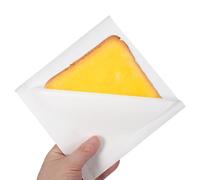 sourcing map 100pcs Pastry Bags, 6.7 x 6.7 Inch Greaseproof Double Open Paper Wrappers Sandwich Bags for Donut Sandwich Pretzel Snacks Cookies, White Paper