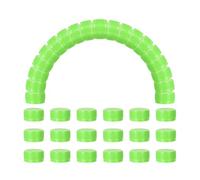 sourcing map 100pcs Plastic Bottle Caps, 30mm Bottle Screw Lid Top Water Bottles Top Cap for DIY Development Imagination Intelligence Craft Scrapbook Creative Gifts, Bright Green