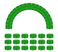 sourcing map 100pcs Plastic Bottle Caps, 30mm Bottle Screw Lid Top Water Bottles Top Cap for DIY Development Imagination Intelligence Craft Scrapbook Creative Gifts, Dark Green