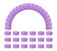 sourcing map 100pcs Plastic Bottle Caps, 30mm Bottle Screw Lid Top Water Bottles Top Cap for DIY Development Imagination Intelligence Craft Scrapbook Creative Gifts, Light Purple