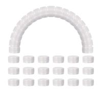 sourcing map 100pcs Plastic Bottle Caps, 30mm Bottle Screw Lid Top Water Bottles Top Cap for DIY Development Imagination Intelligence Craft Scrapbook Creative Gifts, White