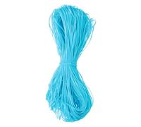 sourcing map 100pcs Plastic Landyard String, 1m Gimp Boondoggle String Plastic Lacing Cord, Landyard Weaving Cord for Bracelet Making, DIY Crafts, Light Blue