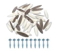 sourcing map 100Pcs Plastic Pocket Hole Plugs, 9mm Slant Hole Caps with Pocket Screws for Pocket Hole Jig Wood Working Tool Accessories, Black/Gray