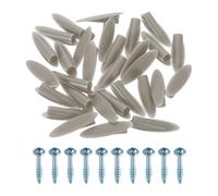 sourcing map 100Pcs Plastic Pocket Hole Plugs, 9mm Slant Hole Caps with Pocket Screws for Pocket Hole Jig Wood Working Tool Accessories, Dark Gray