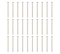 sourcing map 100pcs Plated Flat Head Pins 0.63" 16mm Needles Bulk for Earring Pendant Necklace Bracelet Charm Jewelry Making Findings DIY Craft, Rose Gold