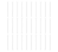 sourcing map 100pcs Plated Flat Head Pins 1.57" 40mm Needles Bulk for Earring Pendant Necklace Bracelet Charm Jewelry Making Findings DIY Craft, Silver Tone