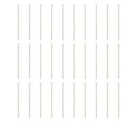sourcing map 100pcs Plated Flat Head Pins 1.57" 40mm Needles Bulk for Earring Pendant Necklace Bracelet Charm Jewelry Making Findings DIY Craft, Champagne Gold