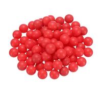 sourcing map 100pcs PP Plastic Bearing Balls 12mm Solid Plastic Balls, G2 Precision Bearing Ball Frosted Surface, Red