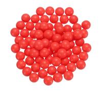 sourcing map 100pcs PP Plastic Bearing Balls 3/8" Solid Plastic Balls, G2 Precision Bearing Ball Frosted Surface, Red