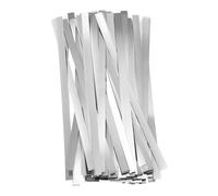 sourcing map 100pcs Pure Nickel Strip 0.1 x 4 x 100mm 99.6% Nickel Solid Pure Nickel Strips for Lithium Battery Packs Car Nickel Solder Tap for Cell Battery Pack Spot Welding and Soldering