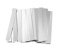 sourcing map 100pcs Pure Nickel Strip 0.15 x 6 x 50mm 99.6% Nickel Solid Pure Nickel Strips for Lithium Battery Packs Car Nickel Solder Tap for Cell Battery Pack Spot Welding and Soldering