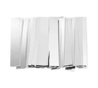 sourcing map 100pcs Pure Nickel Strip 0.15 x 8 x 50mm 99.6% Nickel Solid Pure Nickel Strips for Lithium Battery Packs Car Nickel Solder Tap for Cell Battery Pack Spot Welding and Soldering