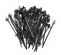 sourcing map 100pcs Push Mount Cable Zip Tie 4.7" x 0.19" Nylon Self Locking Cable Strap Arrow Style Heavy Duty Snap in Cable Zip Ties for Household Electronic Auto Industry