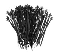 sourcing map 100pcs Push Mount Cable Zip Tie 5.9" x 0.19" Nylon Self Locking Cable Strap Arrow Style Heavy Duty Snap in Cable Zip Ties for Household Electronic Auto Industry