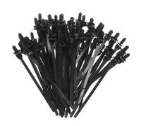 sourcing map 100pcs Push Mount Cable Zip Tie 5.9" x 0.22" Nylon Self Locking Cable Strap Thread Style Heavy Duty Snap in Cable Zip Ties for Household Electronic Auto Industry