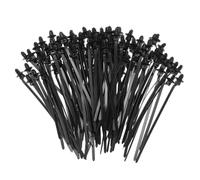 sourcing map 100pcs Push Mount Cable Zip Tie 6.5" x 0.18" Nylon Self Locking Cable Strap Thread Style Heavy Duty Snap in Cable Zip Ties for Household Electronic Auto Industry