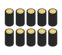 sourcing map 100Pcs PVC Heat Shrink Capsules Wine Bottle Capsules Shrink Cap Wrap Shrink Top Cover for Wine Cellars and Home Kitchen, Black 32x50mm