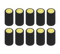 sourcing map 100Pcs PVC Heat Shrink Capsules Wine Bottle Capsules Shrink Cap Wrap Shrink Top Cover for Wine Cellars and Home Kitchen, Black 32x45mm