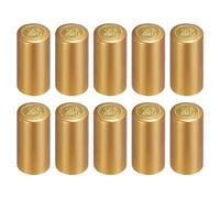 sourcing map 100Pcs PVC Heat Shrink Capsules Wine Bottle Capsules Shrink Cap Wrap Shrink Top Cover Grape Shape for Wine Cellars and Home Kitchen, Yellow Gold 30x60mm