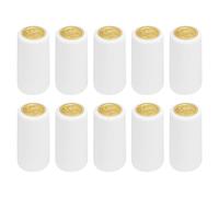 sourcing map 100Pcs PVC Heat Shrink Capsules Wine Bottle Capsules Shrink Cap Wrap Shrink Top Cover Grape Shape for Wine Cellars and Home Kitchen, White 30x60mm